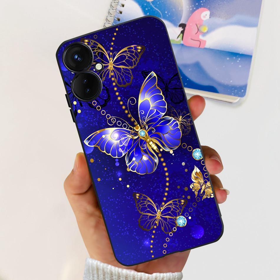 Для Tecno Spark 9 Pro KH7 KH7n Милый Мультяшный Чехол Для Телефона Для Tecno Spark 9Pro Черный Силиконовый Мягкий ТПУ Чехлы