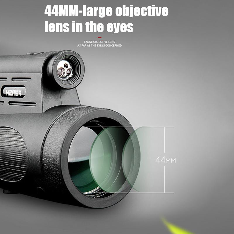 Телескоп HD Профессиональный монокуляр Мощный бинокль дальнего действия Высококачественный телескоп с зумом Портативный низкий уровень ночного видения Военный