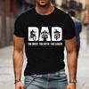 Men T Shirt Dad The Biker The Print Summer Top Tees Men Black Harajuku Fashion Tshirts Father's Day O-neck Street T-Shirt