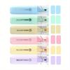 6pcs/Set Fluorescent Highlighter & Marker Pens, Pastel Macaron Colored For Drawing, Marking, Note-Taking Back To School