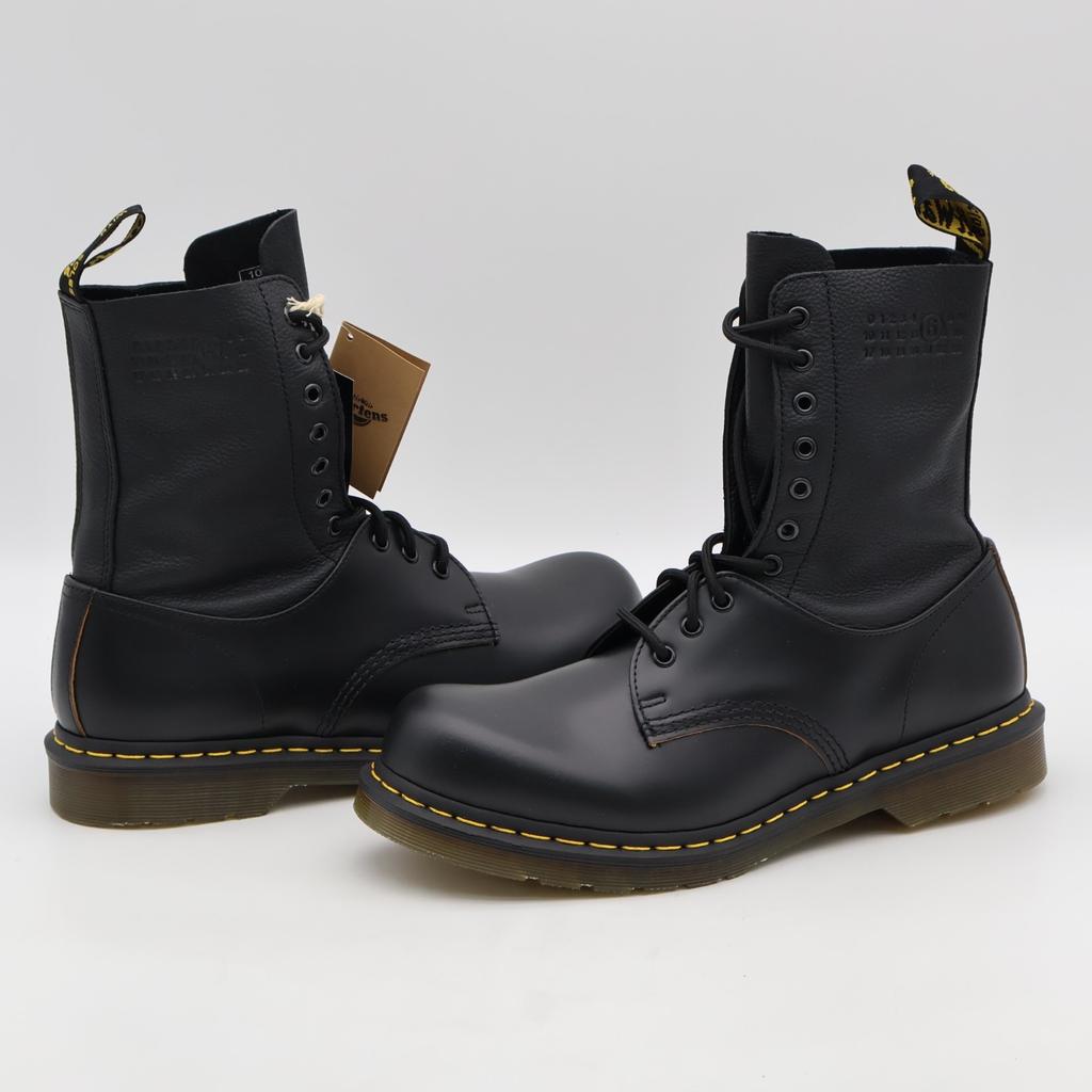 S66WU0126P8030 MM6 Maison Margiela Черный Черный Ботильон Dr.Martens (Мужской)
