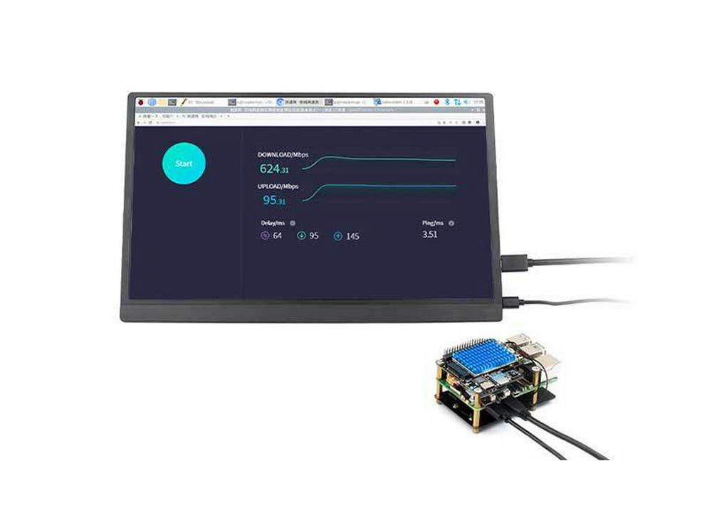 Raspberry Pi 5 PCIe to M.2 сотовая плата расширения с модулем SIM8262A-M2