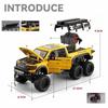 1:24 DODGE Тираннозавр RAM 1500 REX Литой Модель Пикапа Металлический Литой Под Давлением Внедорожники Модель Автомобиля Звук Свет Детская Игрушка Подарок