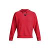 Under Armour Solid Logo Print Hooded Long Sleeve Sweatshirt Men Sweatshirt Red 1373797-890