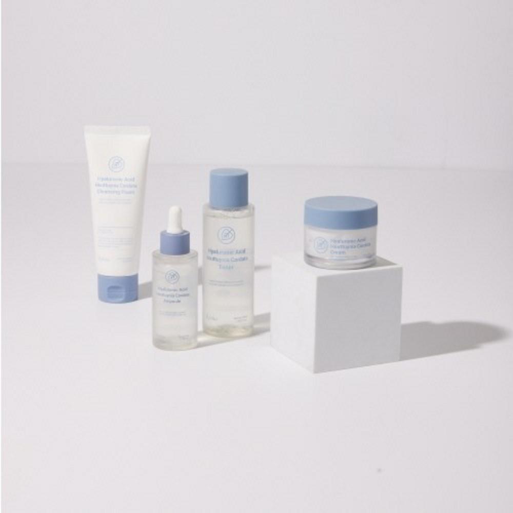 Esfolio Houttuynia cordata базовый набор из 4 предметов (пена + тонер + ампула + крем) Успокоение кожи и облегчение угревой сыпи