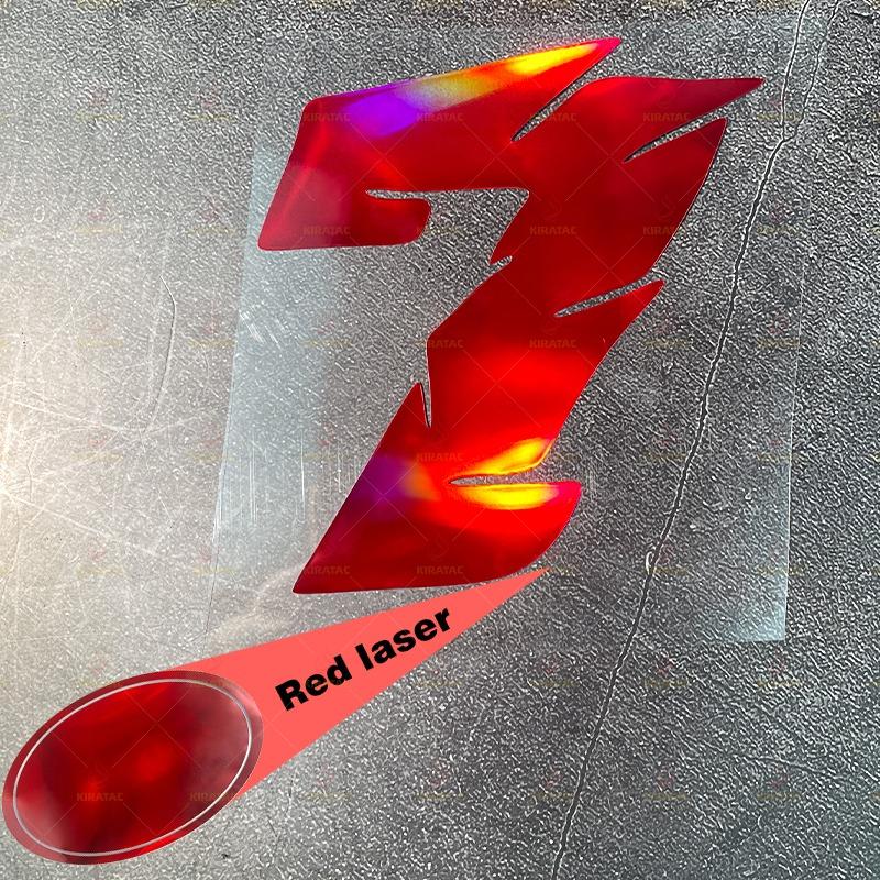 1 шт. Красные Лазерные Наклейки Номерного Знака для Мотоцикла Водонепроницаемые для Модификации Мотоцикла Шлема Обтекателя Велосипеда Скутера Универсальные Виниловые Наклейки