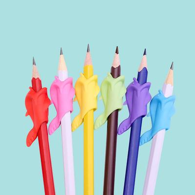 10 шт. 2 шт. Детский держатель для ручек силиконовый инструмент для обучения письму для малышей устройство для коррекции рыба карандаш захват помощь для письма ручка канцелярские товары