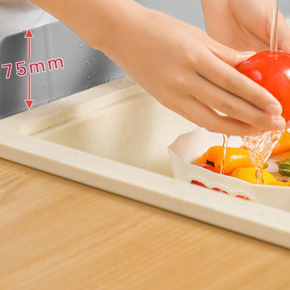 Anti-Splash Anti-Splashing Water Plate Extended Sink Waterproof Silicone Sink Splash Guard Splash Guard Oil-Proof