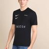 Nike Футболки Мужские Черные С Круглым Вырезом Умеренный Прямой Крой DH0030-010