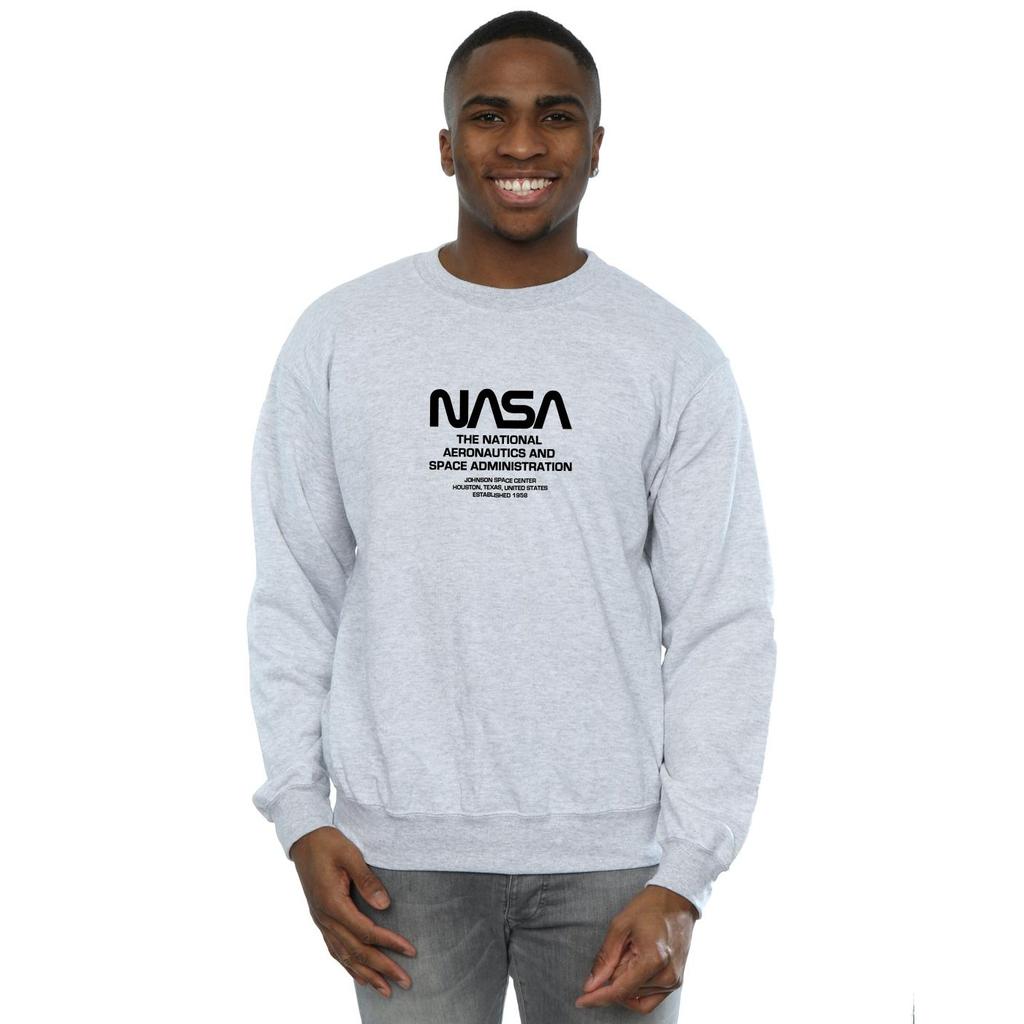 NASA Mens Worm Blurb Sweatshirt