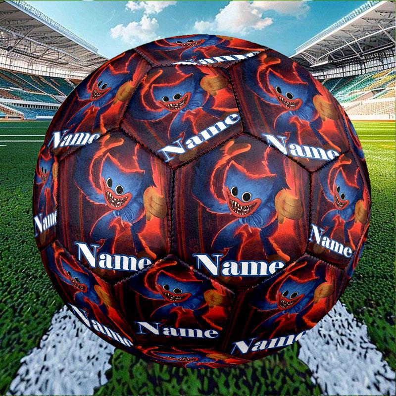 Custom Name Personalized Huggy Wuggy Print Size 5 Soccer Ball Training & Match Football, for Team, Kicking, Gift for Football Enthusiasts