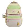 Студенческий школьный рюкзак большой вместимости, цветной блок, женский рюкзак