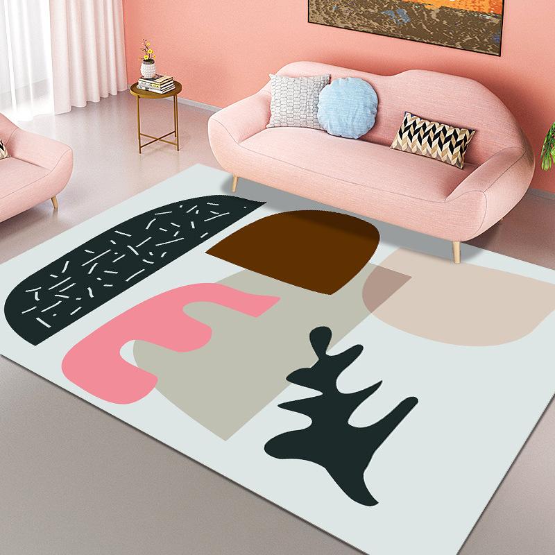Living Room Nordic Carpet Bedroom Carpet Dirt Resistant Carpet Anti Slip Floor Mat Large-area Floor Mat