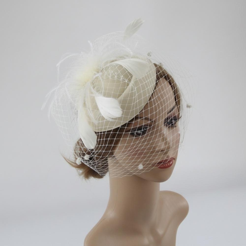 Fishnet Veil Felt Fascinator Hat Elegant Pillbox Hats New Wedding Veil Hat Wedding Party