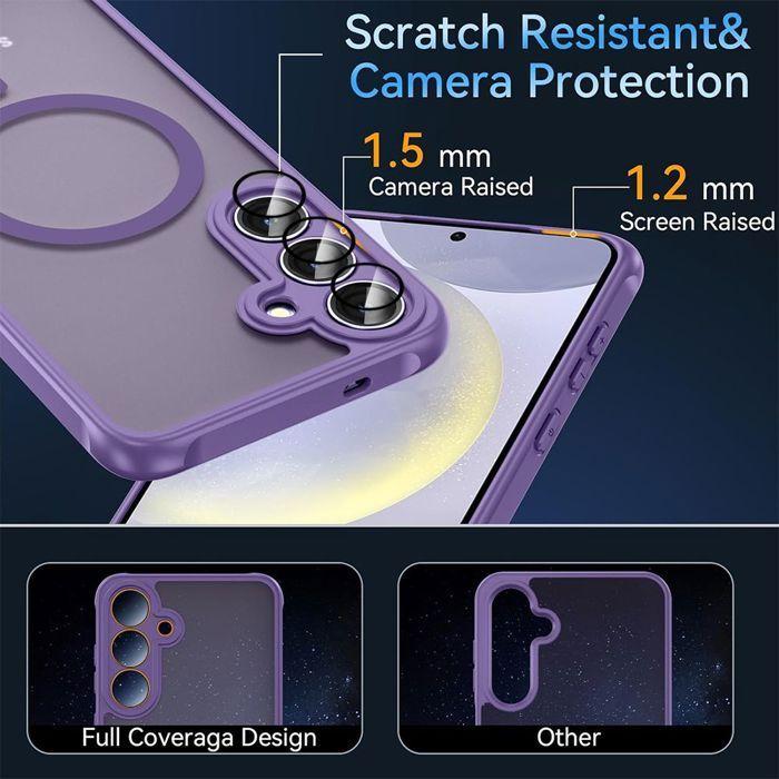 Coque de protection - BOOLING - pour Samsung Galaxy A56 5G - Violet - 2 Verres Trempés - Antichoc