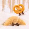 Croissant Plush Toy Stuffed Simulation Bread Plushies Soft Food Pillow Cushion Stress