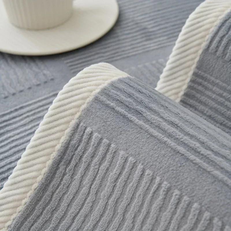 Thicken Jacquard Sofa Cover for Living Room Non-Slip Dustproof Couch Cushion Mat Solid Color Simplicity Corner Sofas Towel