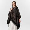 Women S Forest Style Thick Faux Cashmere Double Sided Scarf Shawl For Winter Warmth