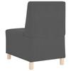 Armless Sofa Chair Dark Grey 55 cm Cord Fabric