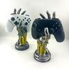 New Creative Games Controller Desktop Headphone Stand Cyberpunk Mechanical Arm Simulated Robot Hand Sculpture Stautes Decoration