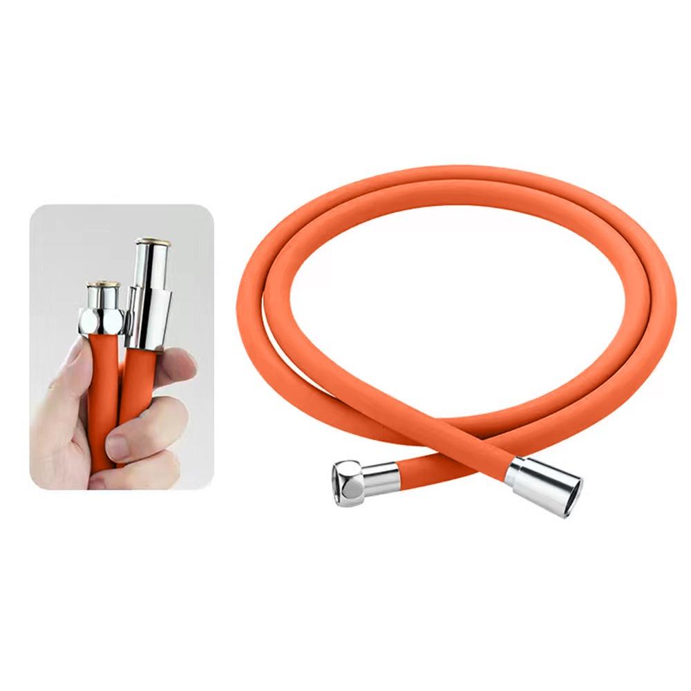 Anti-Winding Silicone Flexible Shower Hose 1.5/2M Showerhead Tube Bathroom Faucte Accessories