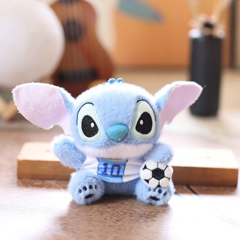 Stitch Cartoon Plush Doll With Durable Fabric For School Bags And Car Accessories