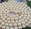 50 INCH 9-10mm NATURAL SOUTH SEA GENUINE WHITE PEARL NECKLACE