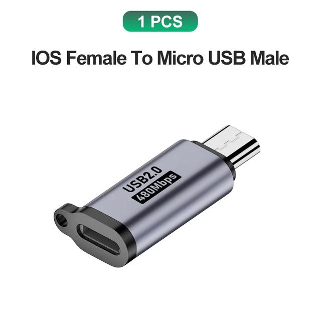 USB C Adapter Type C To Micro To Mini USB Female Converters For iPhone 14 13 Xiaomi Samsung For Lightning Male Charger Adapter