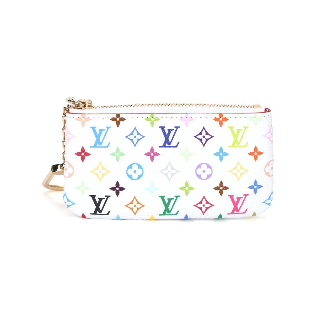 Louis Vuitton X Takashi Murakami Кошелек-ключница Мультиколор/Белый кантва с монограммой Женские кошельки M28388