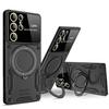 Противоударный чехол для Samsung Galaxy S24 S23 S22 S21 S20 FE Plus Ultra A25 5G Магнитное кольцо-подставка Защитная крышка для камеры телефона