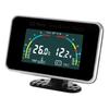 ZMFJH Universal Auto Car Dual Gauge 2 IN 1 LCD Gauge with Sensor Water Temperature+Voltmeter Water Temp Joint Sensor 26-40MM