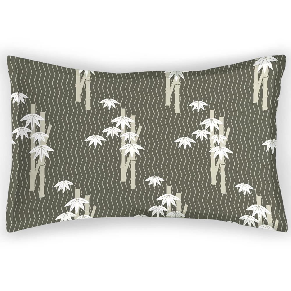 Шелковая летняя прохладная наволочка серый узор цифровая печать японская простая наволочка полиэстер сатин затемняющая наволочка