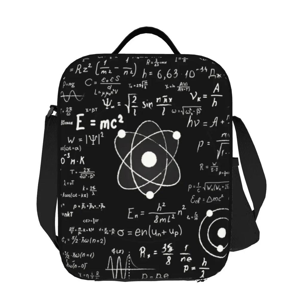 Изолированная сумка-тоут для учителей математики Geek Maths для женщин, переносной холодильник для физики, термоконтейнер для еды, ланч-бокс для работы, школы, путешествий