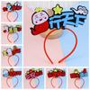 Red Snake Year Hairband Cartoon New Year Headdress 2025 Happy New Year Headband  New Year Dress Up