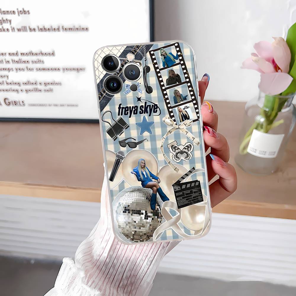 Singer F-Freya Skye TPU Silicone Case For IPhone 11 12 13 14 15 16 17 Pro Max Shockproof Clear Back Cover