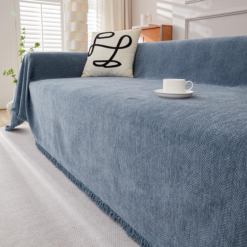 Чехол для дивана из водонепроницаемой ткани с защитой от кошек из шенилла для всех сезонов