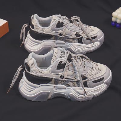 Обувь для папы, женские тонкие летние новые легкие нескользящие дышащие походные туфли на платформе для отдыха на открытом воздухе, повседневные кроссовки