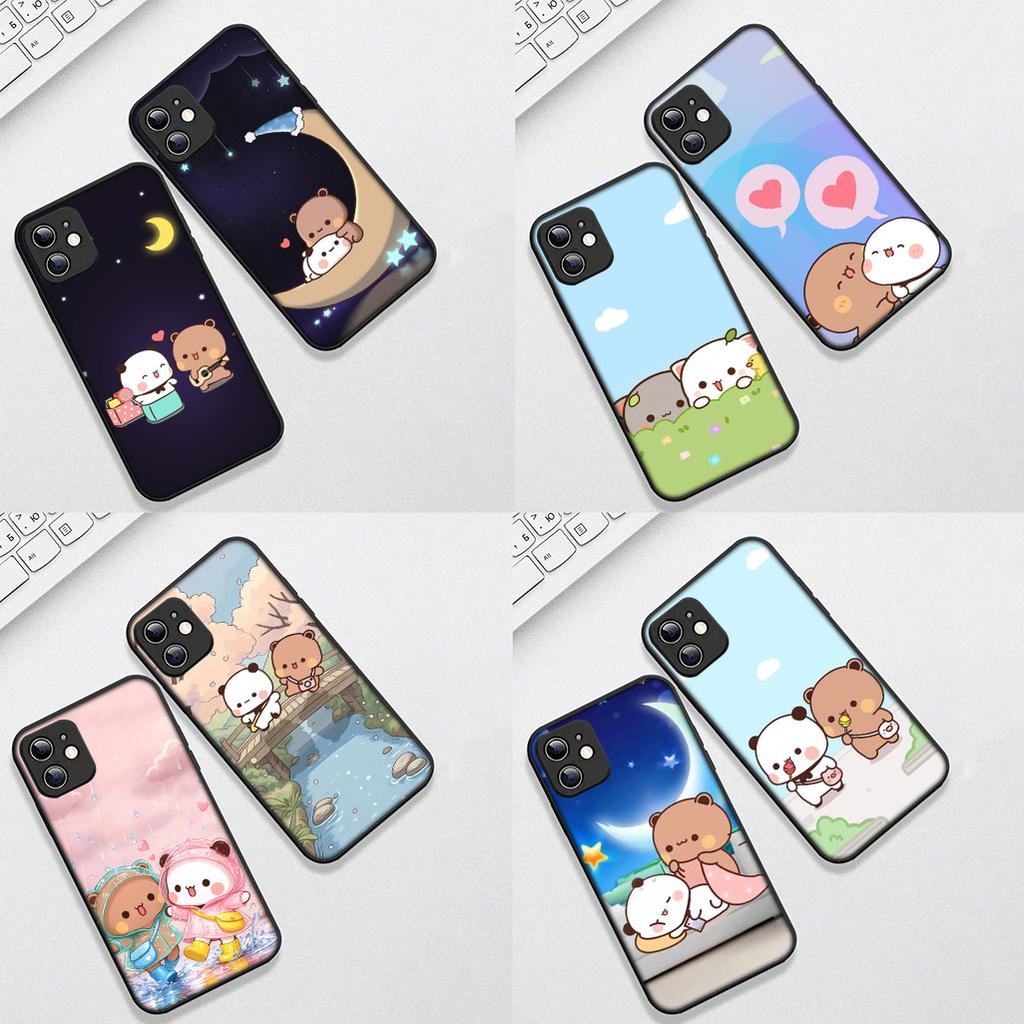 Casing for Apple iPhone 17 Pro XS Max Air 6 7 8 Plus 5 + SE 2022 SE2 16E Phone Cover Soft Case Bubus Panda Cartoon Bear Dudus