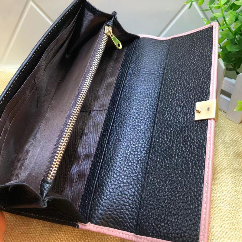 2025 Текстурированные Длинные Женские Кошельки Роскошный Кошелек-Клатч из Натуральной Кожи Двухцветный Кошелек Бифолд Брендовый Стиль Первый Слой Коровьей Кожи Кошелек Без Логотипа