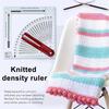 Инструмент для конвертации калибров вязания Многофункциональный калькулятор счетчика вязания Линейка плотности Пэчворк Вязание крючком Лоскутное шитье Измерительная линейка