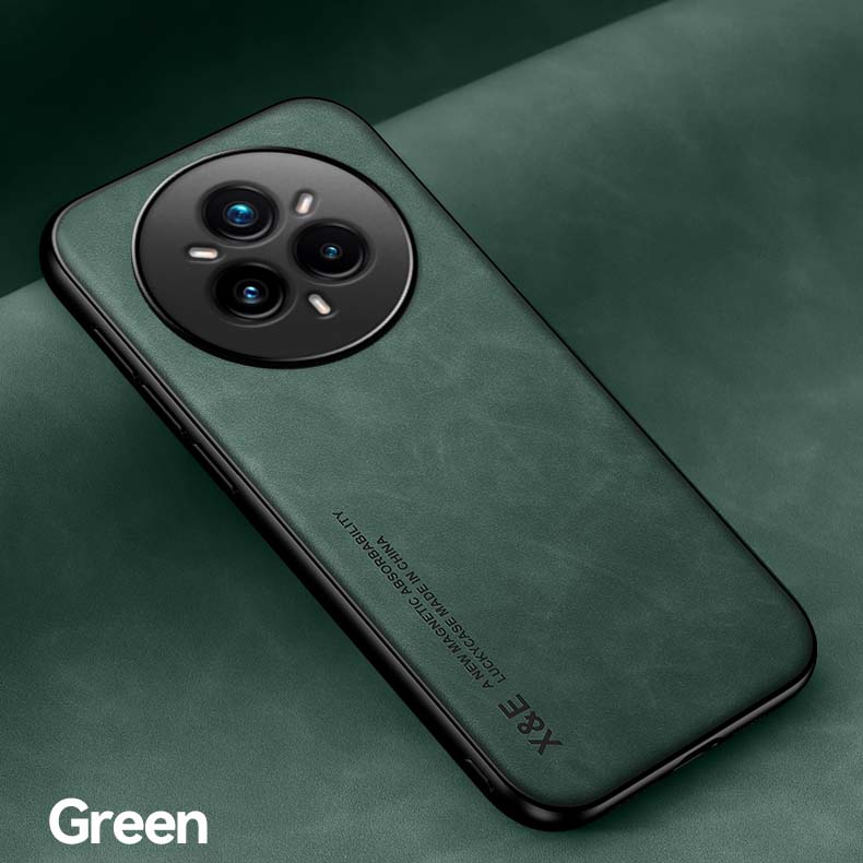 Роскошный кожаный чехол для Realme 14 Pro / Realme 14 Pro Plus / Realme 14 Чехол с металлической пластиной-подставкой Чехол для автомобильного держателя Capa Fundas