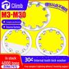 304 Stainless Steel Internal Tooth Lock Washer (M3/M4/M5/M6)
