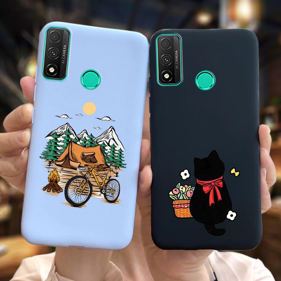 For Funda Huawei P Smart 2020 Case Coque Popular Lavender Flower Phone Case For Huawei P Smart 2020 6.21" Soft Shockproof Bumper