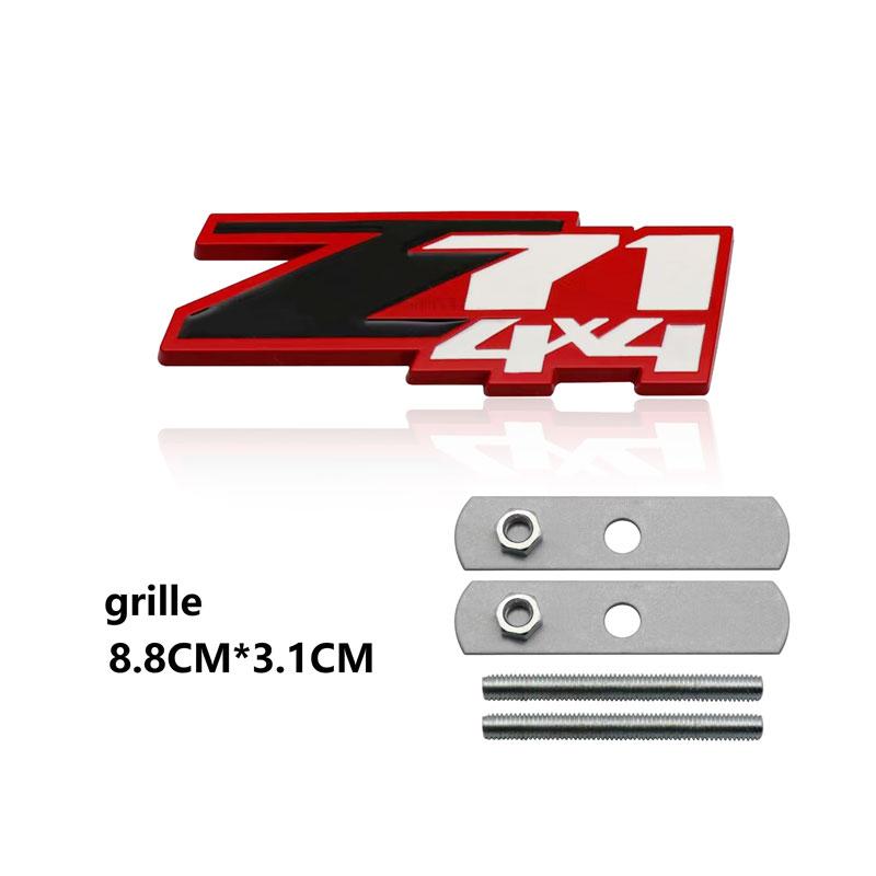 3D металлический значок Z71 4 * 4 на переднюю решетку радиатора автомобиля для траверса автомобиля TAHOE COLORADO, наклейка с логотипом на багажник автомобиля