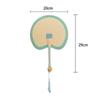 Handmade Natural Straw Palm Fan Woven Handheld Fan Portable Summer Cooling Fans For Party Wedding Camping Home Decoration