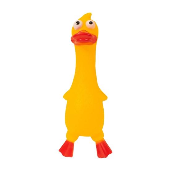 Виниловая игрушка для собак с пищалкой в ​​форме мультяшных животных, безопасная для домашних животных жевательная игрушка, игрушка для собак