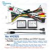 Car radio cable HYC52 wire harness adapter with CAN Bus decoder for Hyundai i20 ix35 ix45 Mistra Elantra Lafesta Tucson Santafe