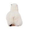 INJOI Plush Alpaca Toy, Fluffy and Cute, Handmade with Rare Natural Alpaca Fur, Perfect for Anniversaries and Special Occasions, Gift (15cm, White,