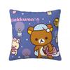 Мультяшные наволочки Rilakkuma Мерч Мягкая наволочка для подушки Декор Наволочка Чехол Домашний Несколько размеров
