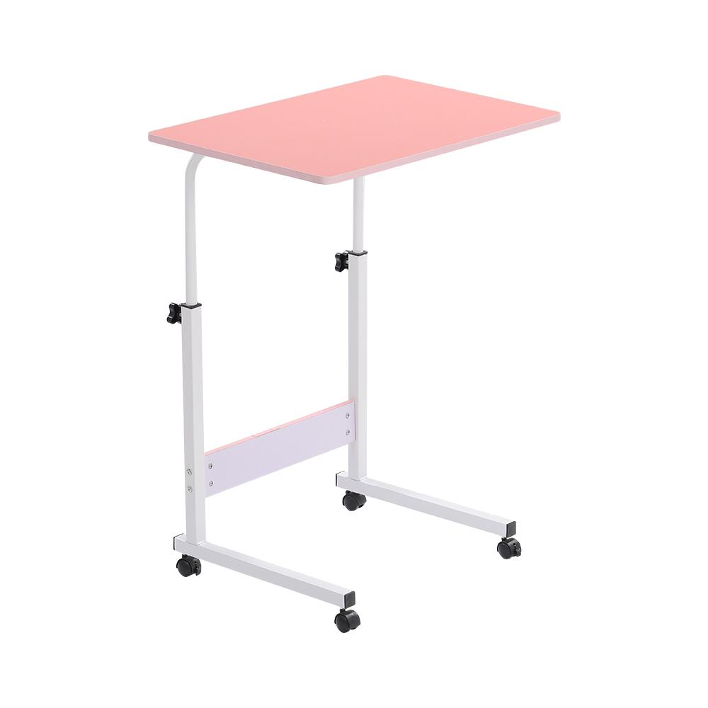 Height Adjustable Mobile Side Laptop Desk with Wheels Foldable Overbed Bedside Table Shipped from UK